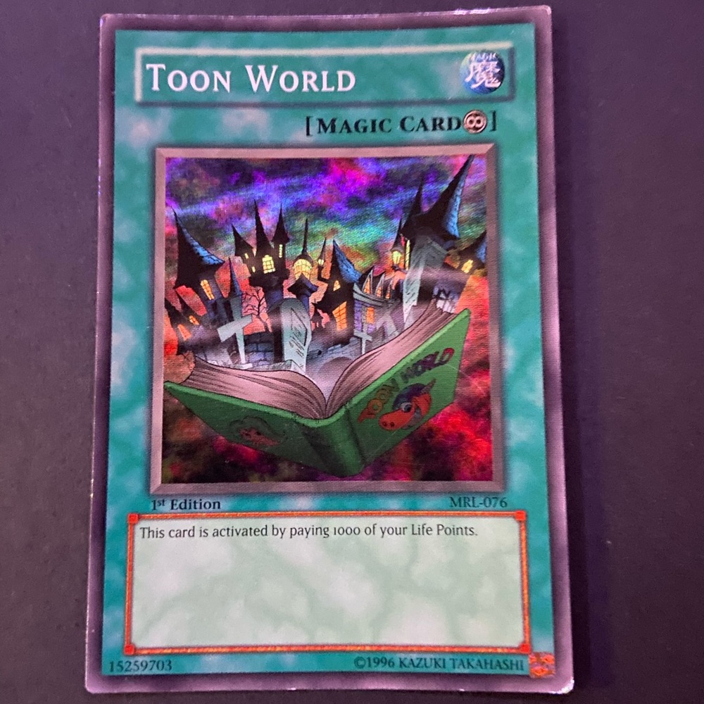 Yugioh Card Holographic Toon World